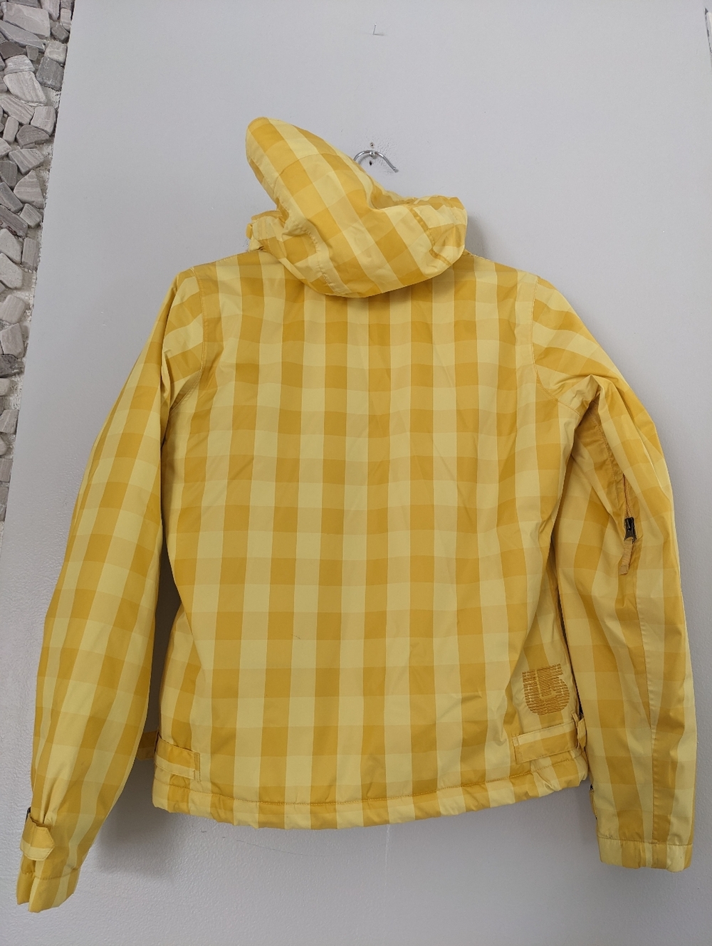 Burton Ski Jacket Youth Girl Size Small Yellow Hooded EUC Snowboard - Picture 13 of 16